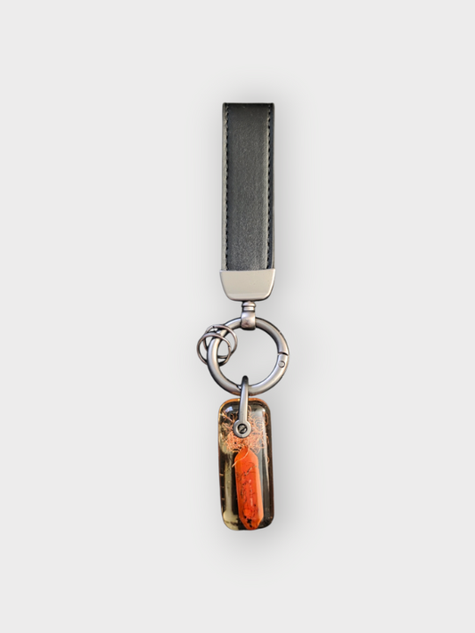 Red Jasper Crystal Orgonite Keychain