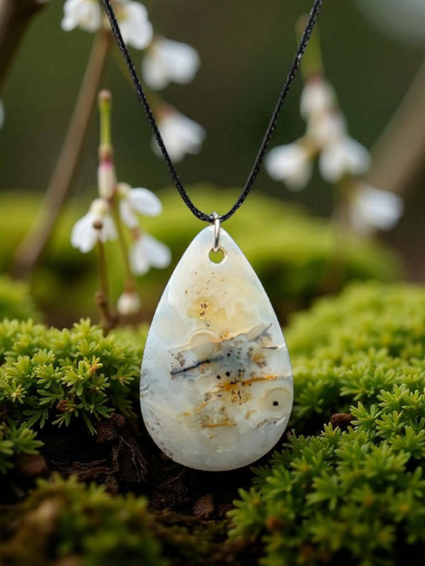 Dendritic Agate Pendant – Growth, Grounding & Nature Connection