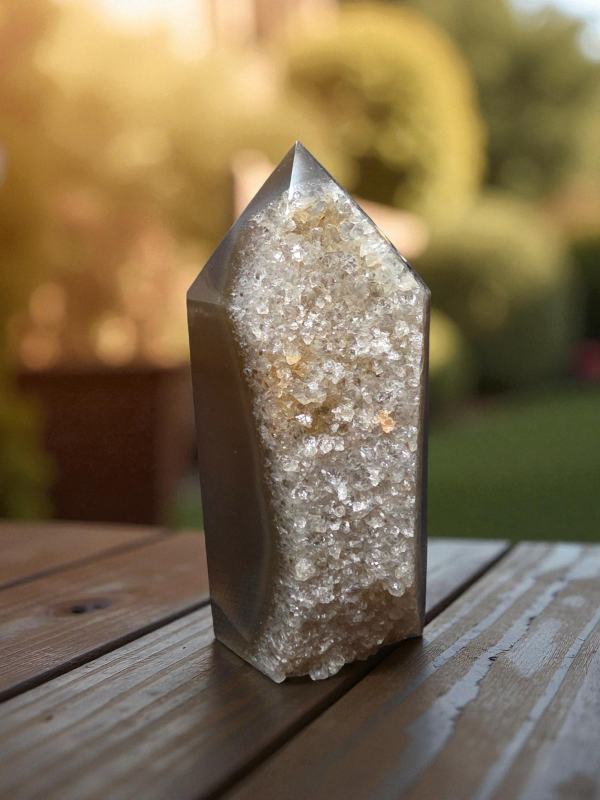 Druzy Agate Tower