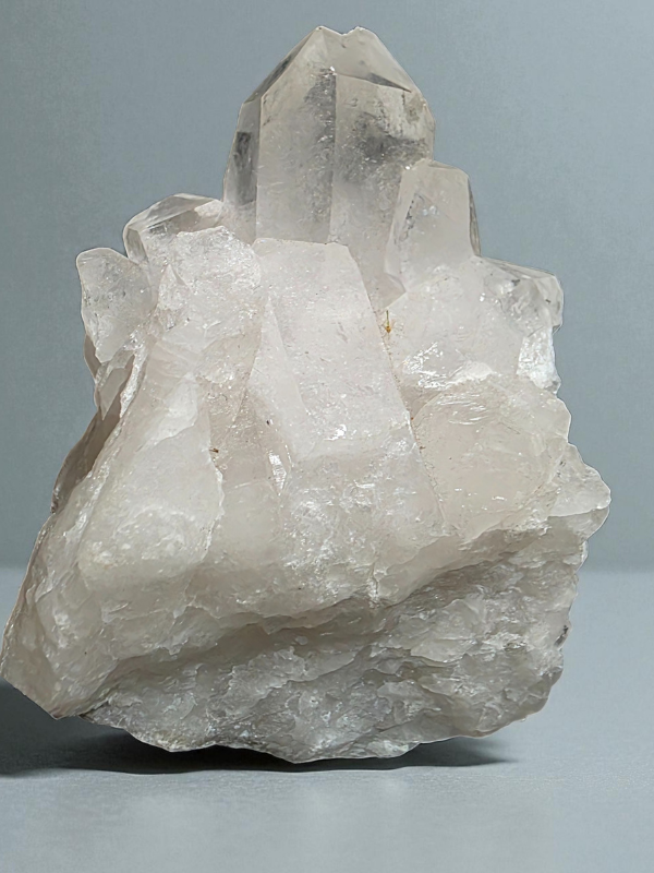 natural apophyllite cluster filled with radiant clarity, shimmering terminations