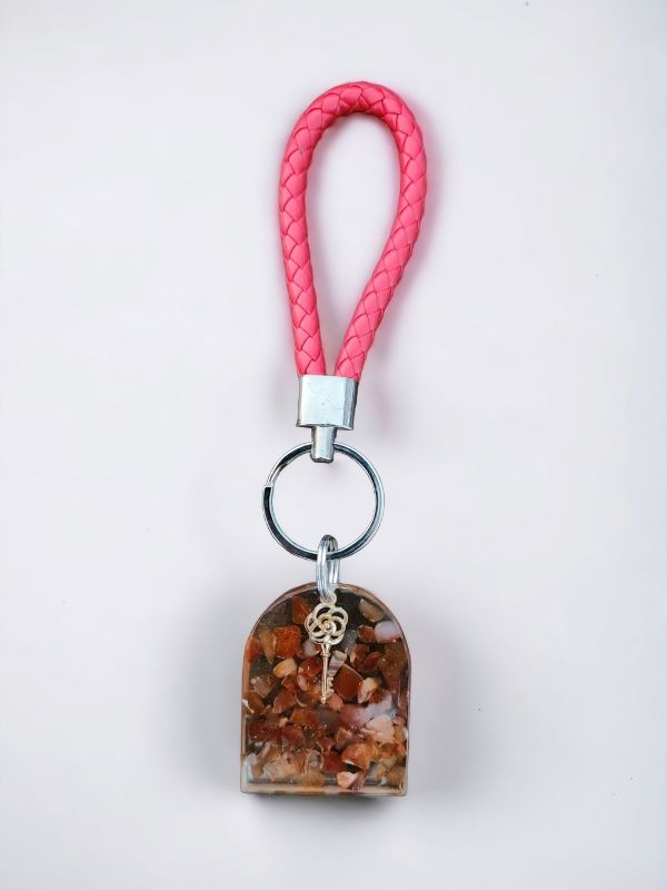 Carnelian arch keychain