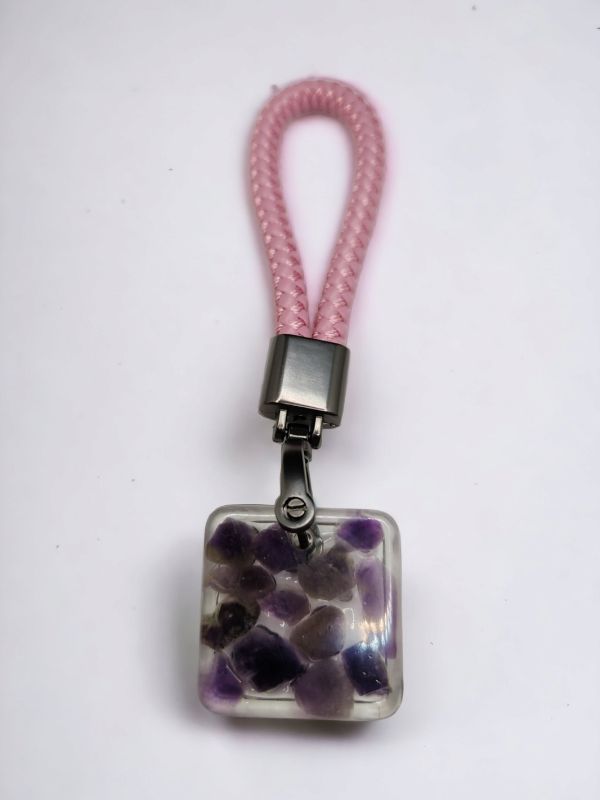 amethyst square pink