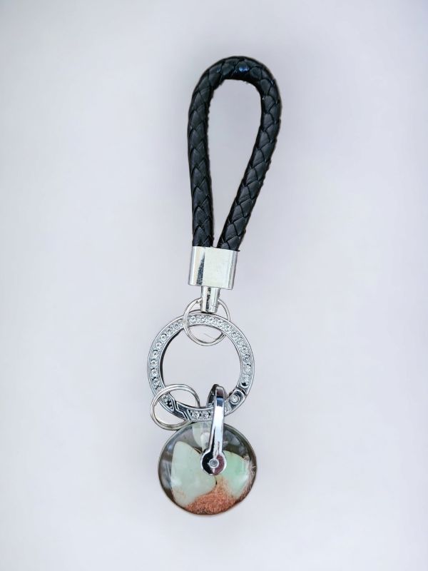 Chrysoprase keychain