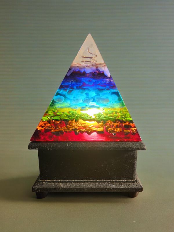 Harmonic Radiance orgonite lamp