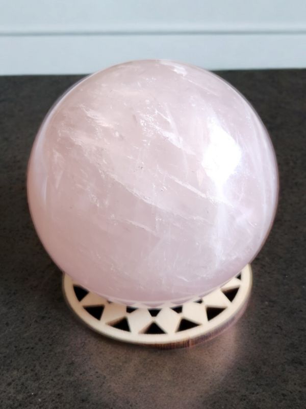 Rose quartz sphere