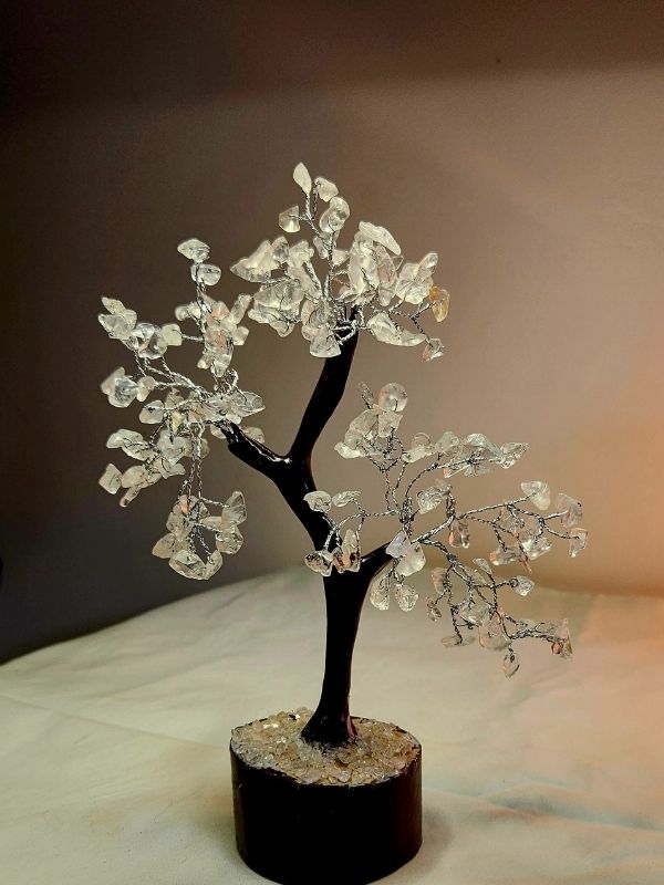 clear quartz tree