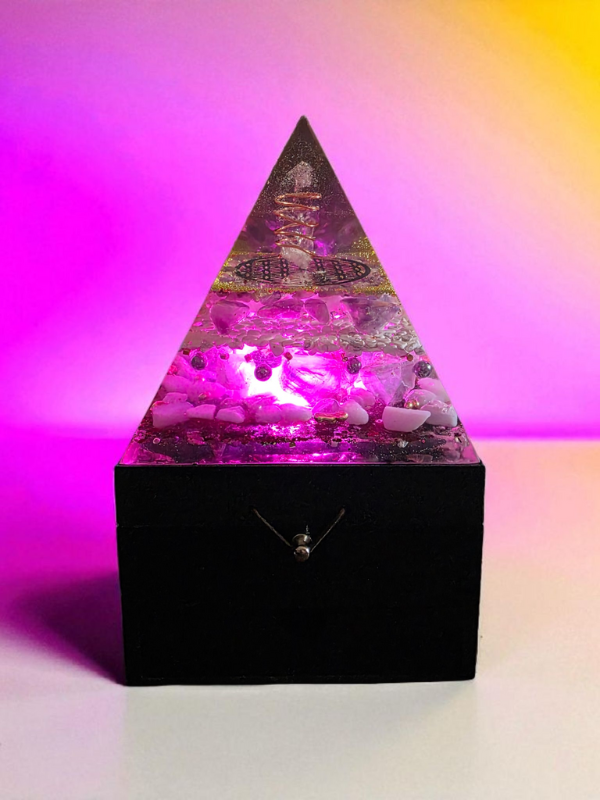 Celestial Clarity Orgonite Lamp