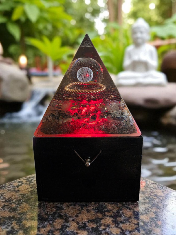 Sacred Resonance Orgonite Lamp